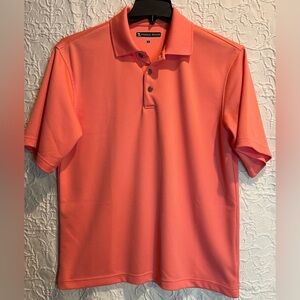 Callaway Pebble Beach Men’s Polo Golf Shirt Size M Orange